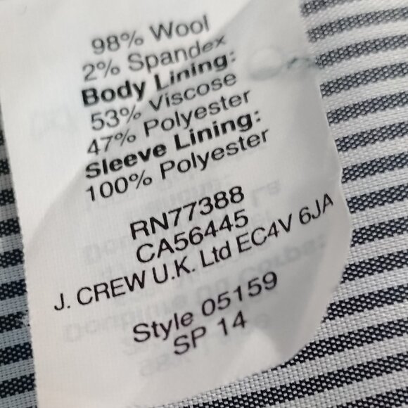 J Crew Black Wool Schoolboy Blazer - Picture 11 of 15